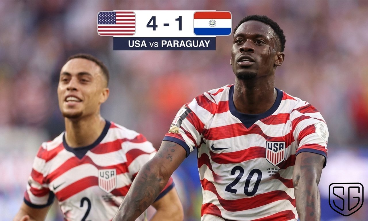 USA 4–1 Paraguay | FIFA World Cup 2026 Match Report and Highlights