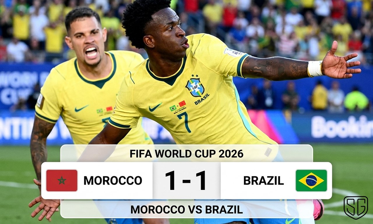 Morocco 1 - 1 Brazil | Match Report and Highlights | FIFA World Cup 2026